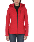 Hooded Stretch Packable Puffer Coat B499855
