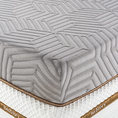 4 Inch Queen Gel Memory Foam Mattress Topper with Removable Cover F52733