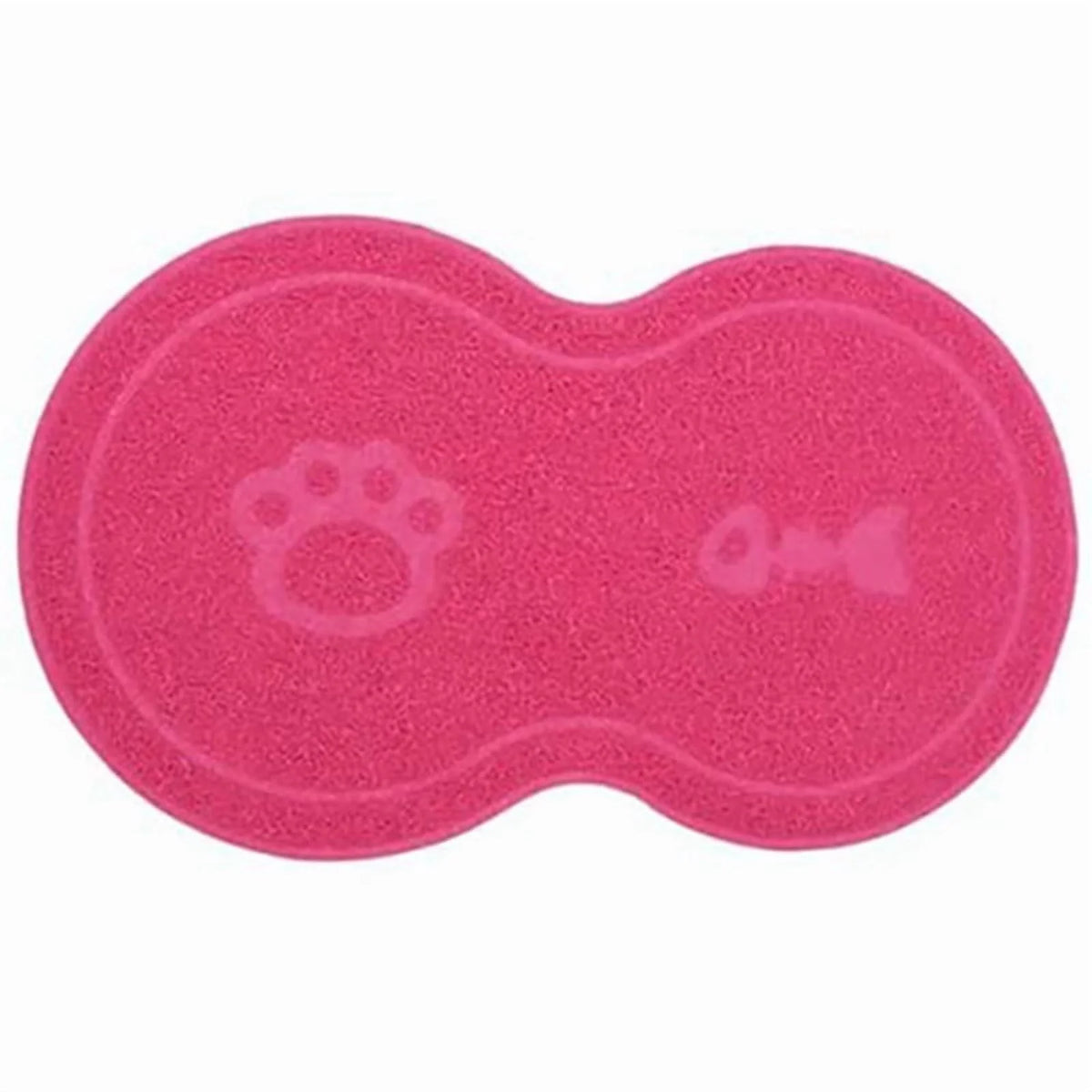 Rose Red Waterproof Non-Slip Pet Feeding Mat S93782