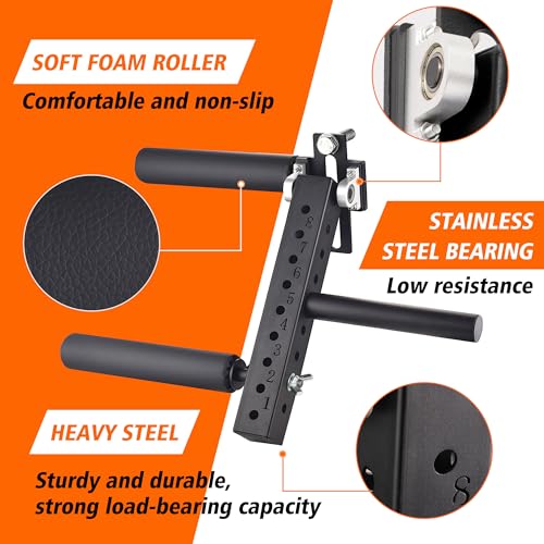 Adjustable Leg Strength Extension and Curl Fitness Equipment Attachment U318
