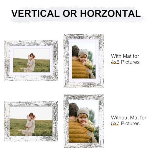 Black 5x7 Picture Frames Set of 9 X4348