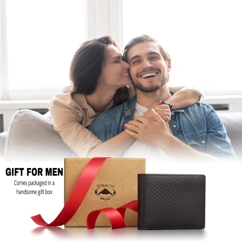 Leather Bifold Wallet with ID Window and RFID Blocking T4713