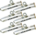 Logistic Strap for E Track, Cam Buckle - 16 Foot, 6 Pack - Gray P505