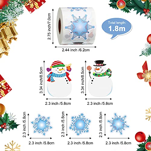 300 Pcs Christmas Stickers Self Adhesive Roll Stickers V24495