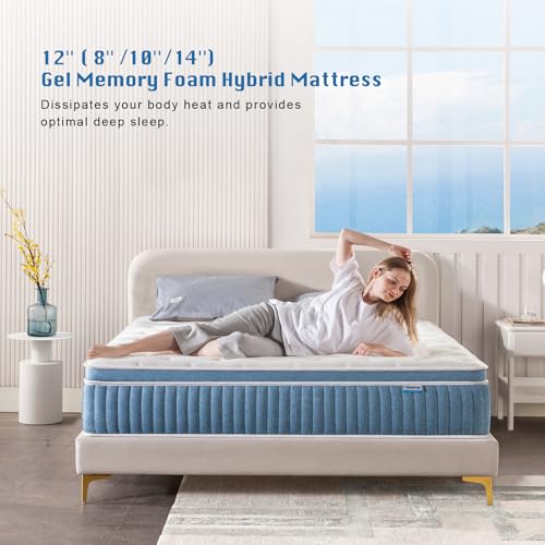 Queen 12 Inch Hybrid Gel Memory Foam Mattress Z348992