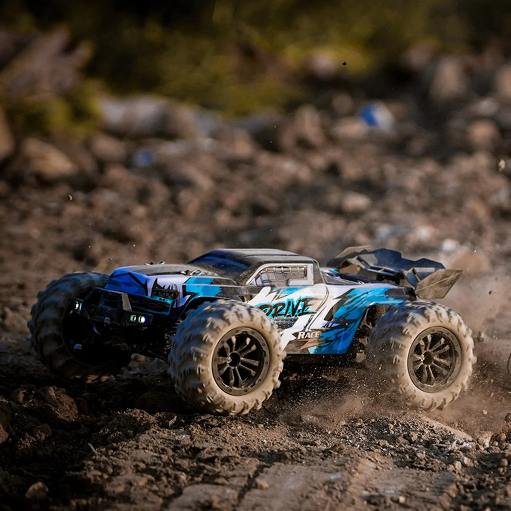 2.4Ghz 70KM/H 1/16 Off Road RC Trucks Brushless Motor LED Light 4WD Vehicle H1674