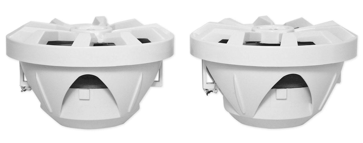 8x22 900 Watt White 2-Way Marine Boat Speakers with LED G4372
