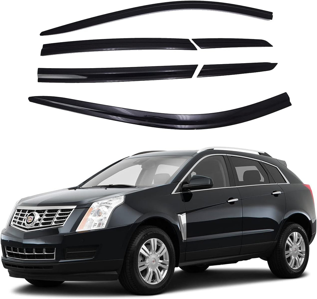 Dark Smoke Side Window Vent Visor 6 Piece Set Y464443