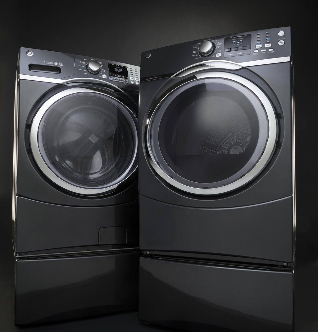 Gray Electric Dryer with Steam D5005