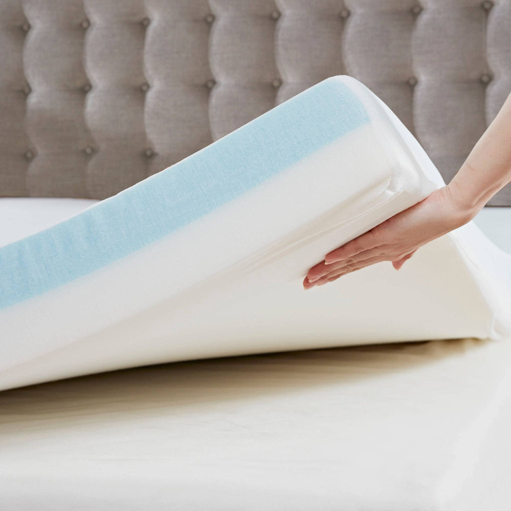 White Twin Memory Foam Mattress Topper V7354