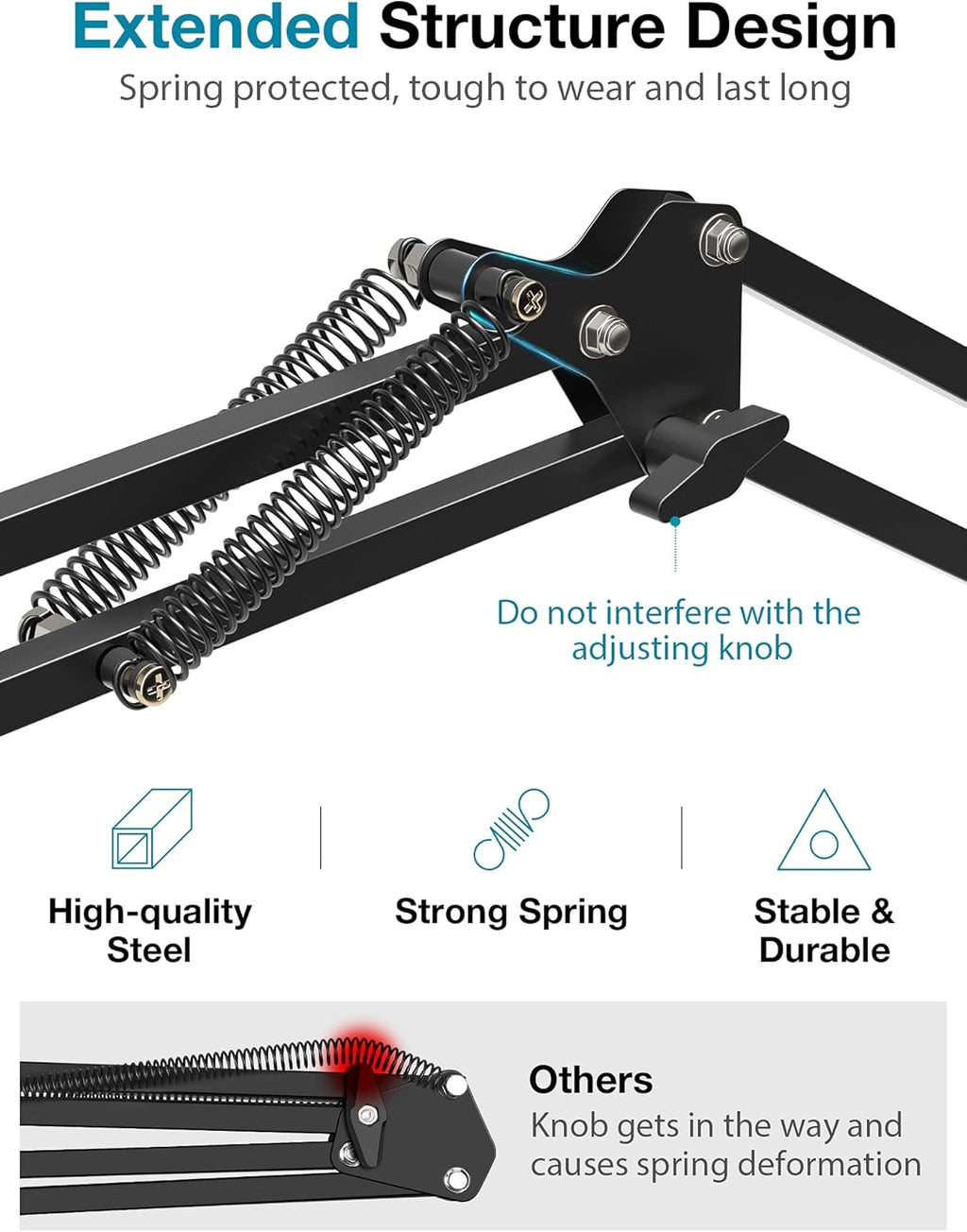 Boom Scissor Arm Microphone Stand with Shock Mount, Pack of 2 L270901