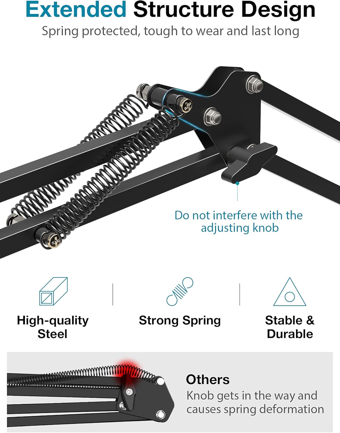 Boom Scissor Arm Microphone Stand with Shock Mount, Pack of 2 L270901
