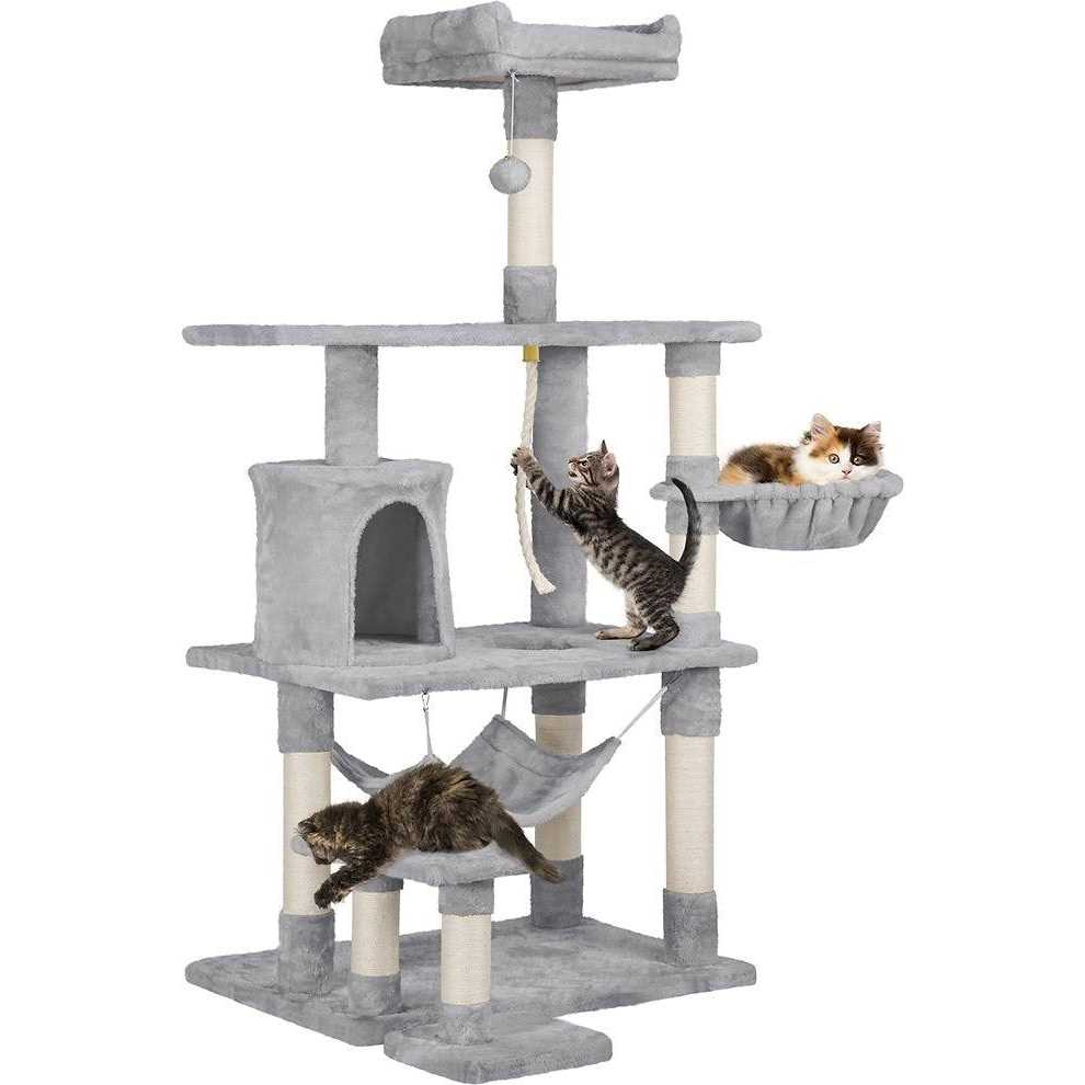 61.5-in Plush Cat Tree Condo X716707