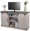 55 inch Wood TV Stand with Sliding Barn Door M5565