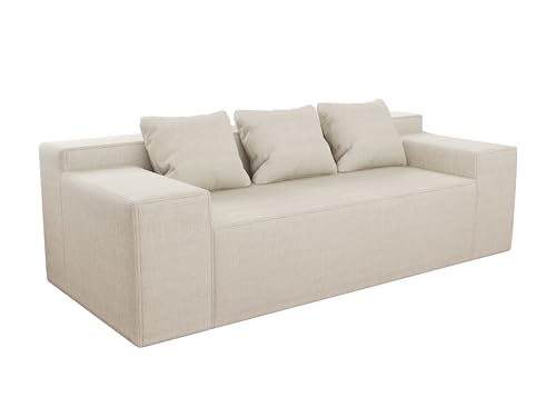 Grey Loveseat with 2 Pillows G908195