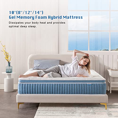 Queen 12 Inch Hybrid Gel Memory Foam Mattress Z348992