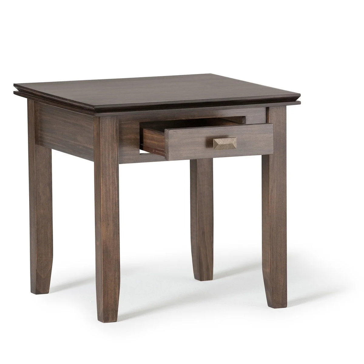 Solid Wood Square End Side Table E434378