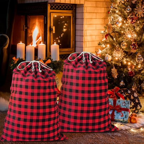 35''x55'' Jumbo Christmas Drawstring Gift Bags U192307