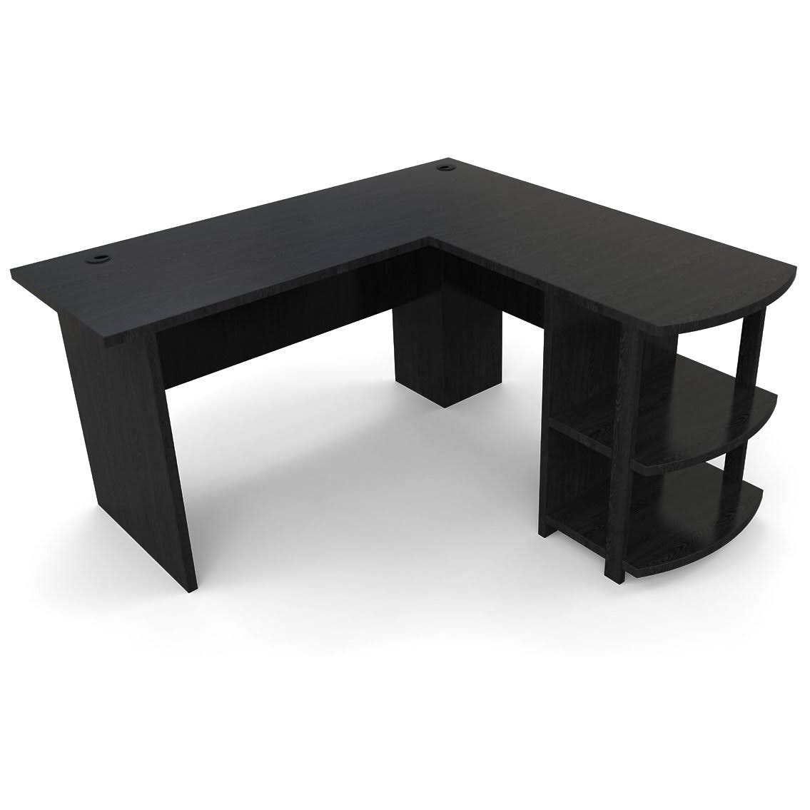 Black L-Shaped Computer Desk M840432