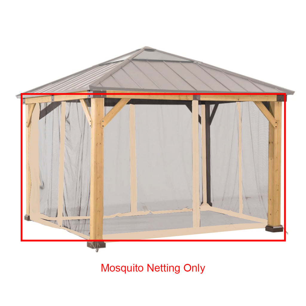 Replacement Mosquito Netting Set for Hard Top Gazebo I578