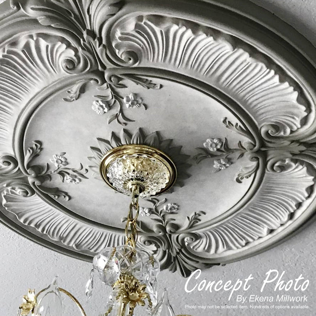 11 1/2x22OD x 1x22P Ultra Pure White Ceiling Medallion M257461