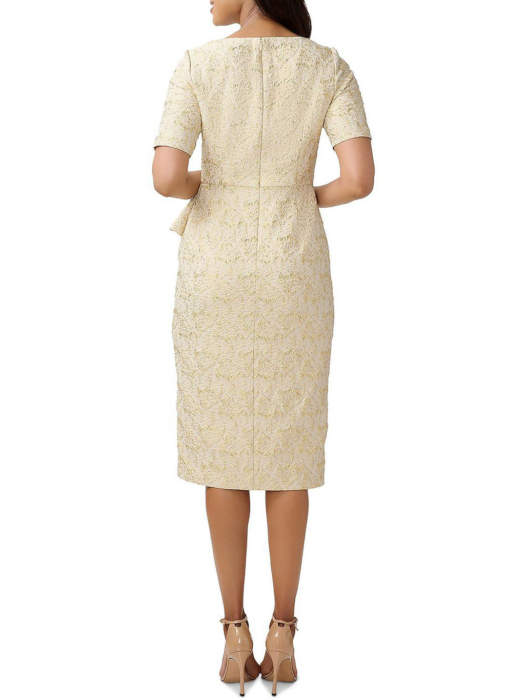 Metallic Knee Length Cocktail Dress A497