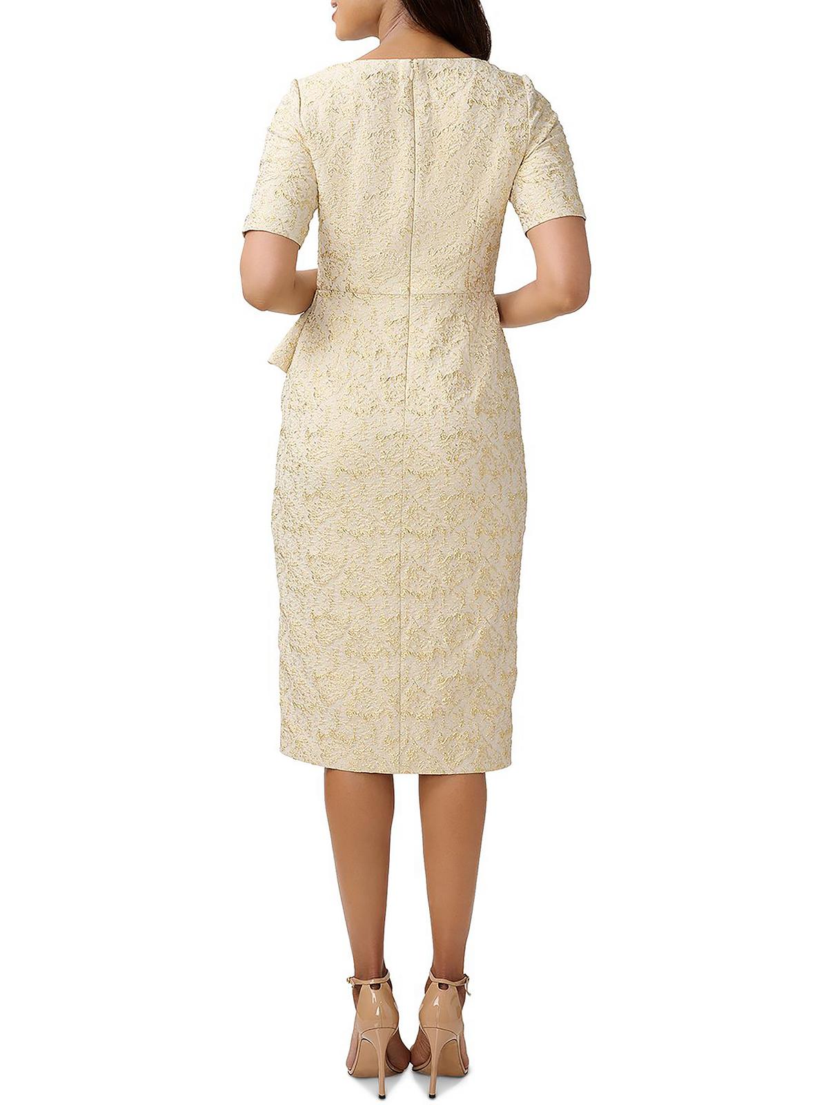 Metallic Knee Length Cocktail Dress A497