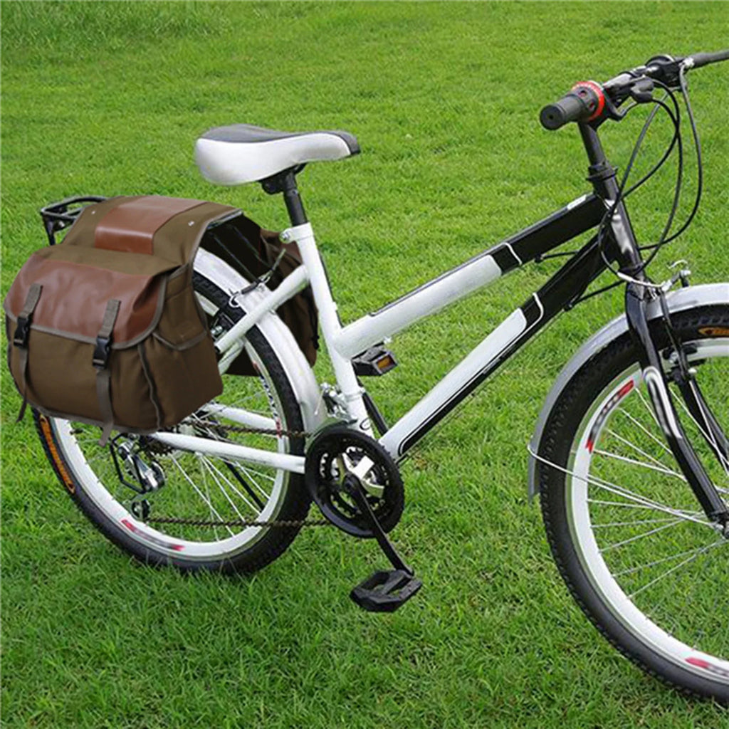 Large Capacity Canvas Waterproof Motorcycle Saddle Bag I250