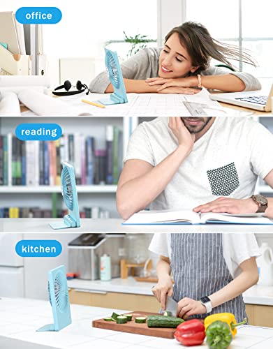 Black Rechargeable Portable Desk Fan A783