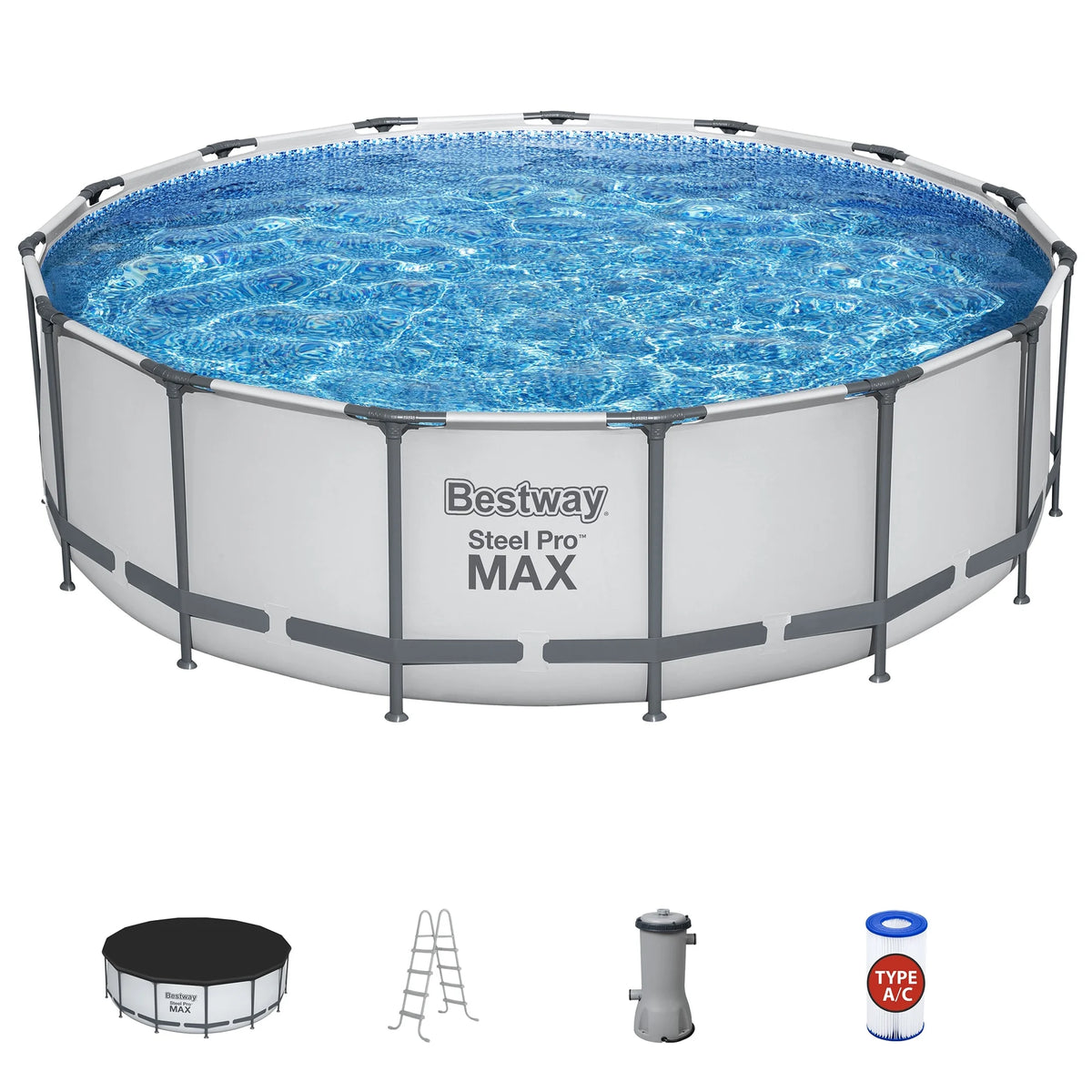 15' x 48" Prismatic Stone Above Ground Pool Set L2343