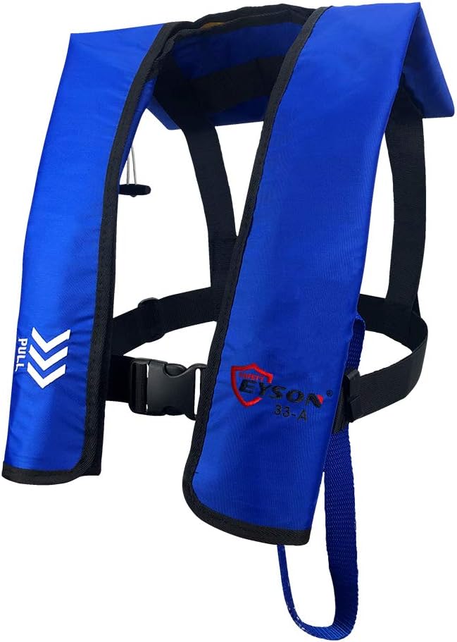 Blue Auto Inflatable Life Jacket Q21981