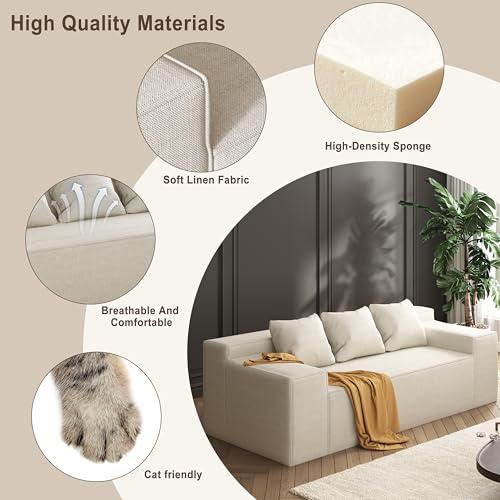 Grey Loveseat with 2 Pillows G908195