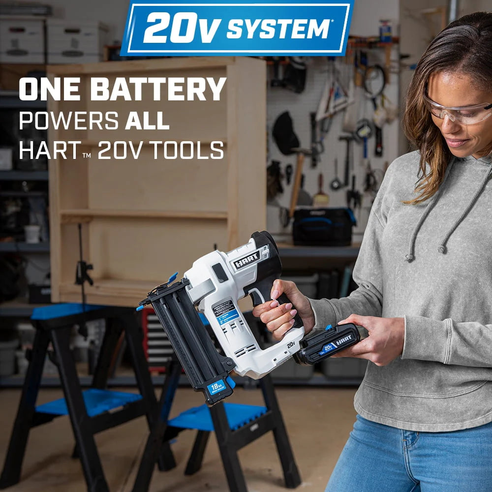 20-Volt 18-Gauge Battery-Powered Brad Nailer Kit T745