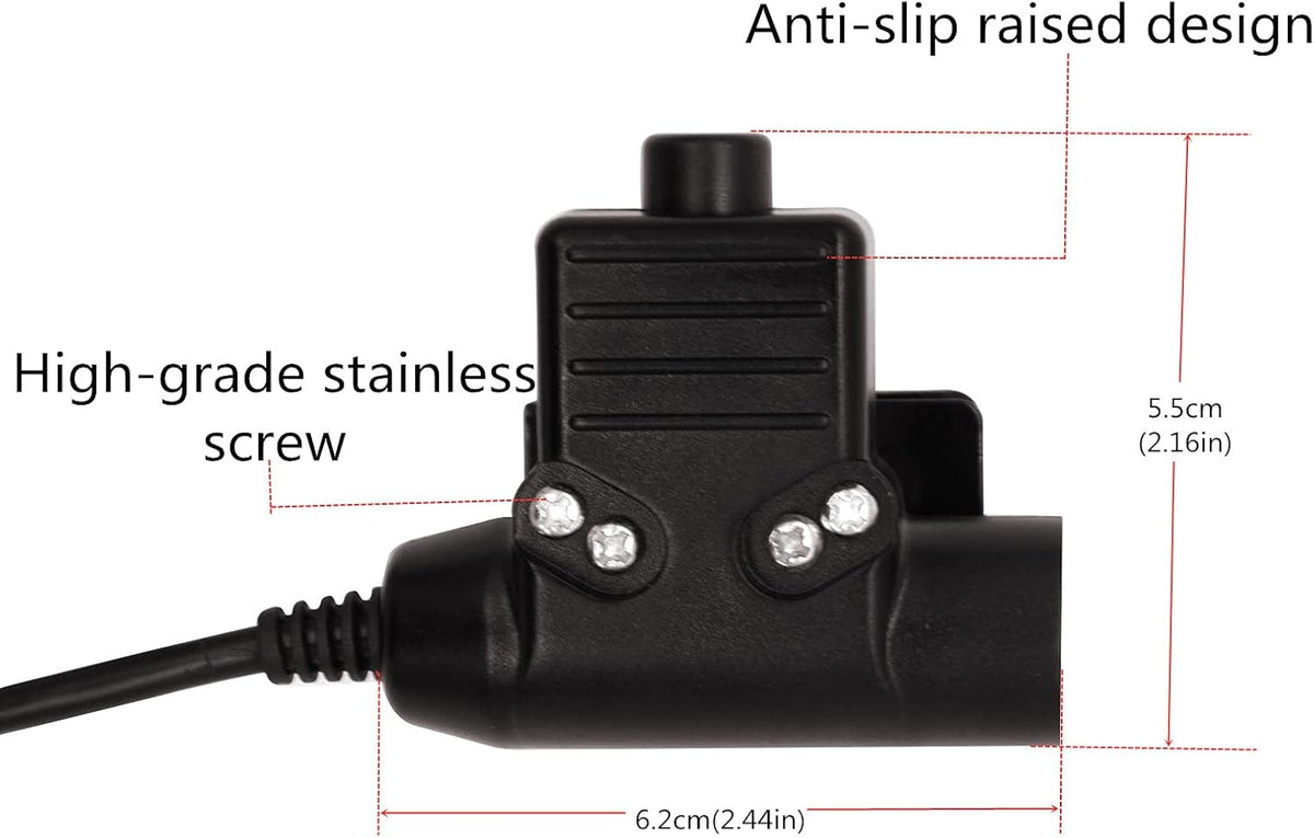 2 Pin PTT Tactical Adapter Connector Z964501