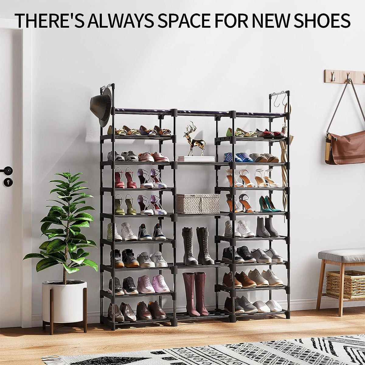 9 Tier Metal Shoe Rack U858