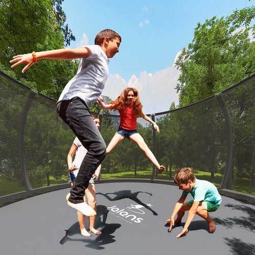 12FT 14FT Trampoline with Enclosure Net and Ladder I573
