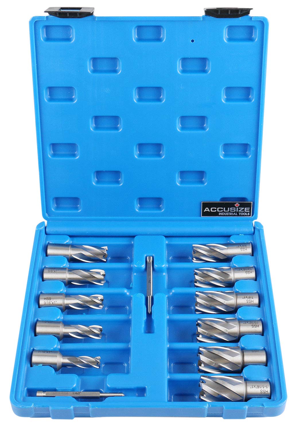 6 Pc Hss Annular Cutters with Pilot Pin A661