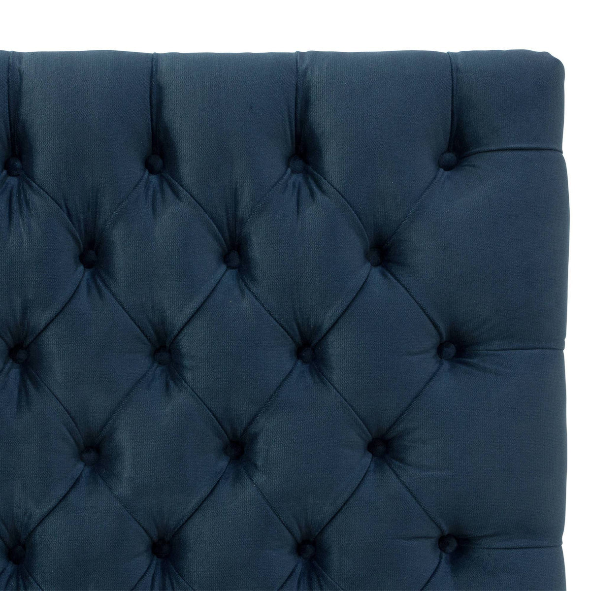 Tufted Headboard in Mystere Eclipse Blue W4254