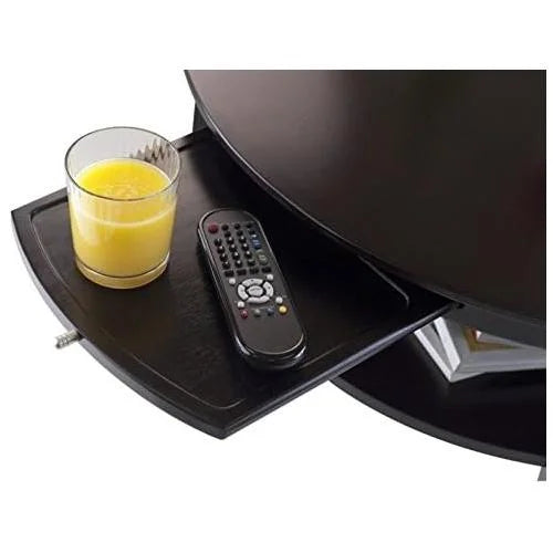 Round Coffee Table with Pull Out Tray C726