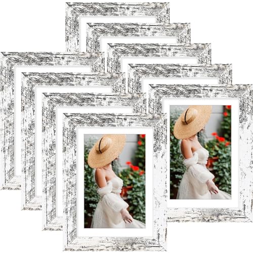Black 5x7 Picture Frames Set of 9 X4348