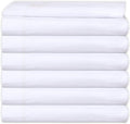 Pack of 6 Twin White Fitted Sheets Polycotton T200 H9953