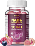 Sugar Free NAD Resveratrol Gummies with Hydrolyzed Collagen 60 Gummies L10850
