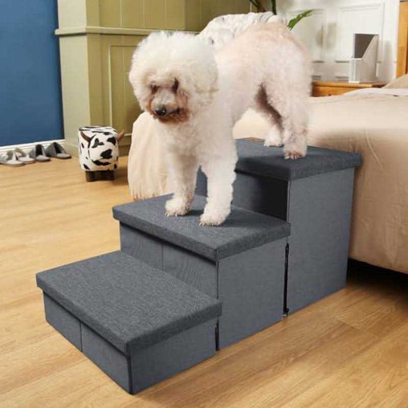 Folding Pet Stairs with Certified Foam Z525