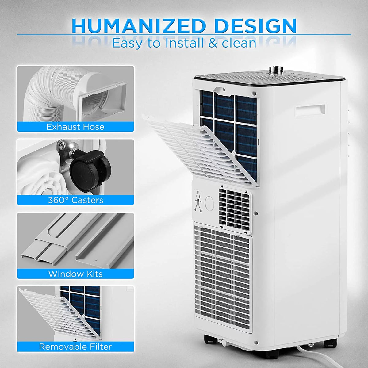 10,000 BTU Portable Air Conditioner, Dehumidifier and Fan L130457