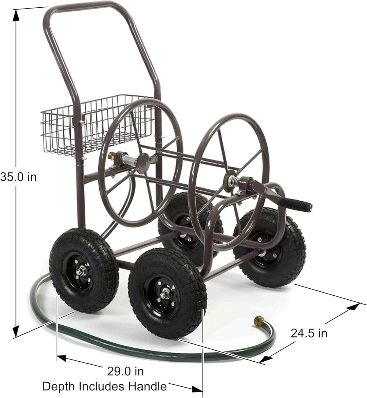 4 Wheel Garden Hose Reel Cart G172