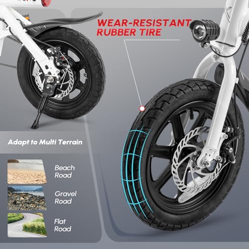 14" Folding Electric Bike 350W Motor 36V 6AH Battery Z292