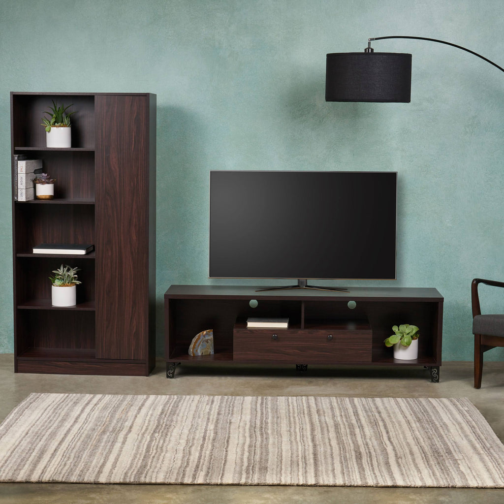 2 Piece TV Stand & Bookcase Set Q760547