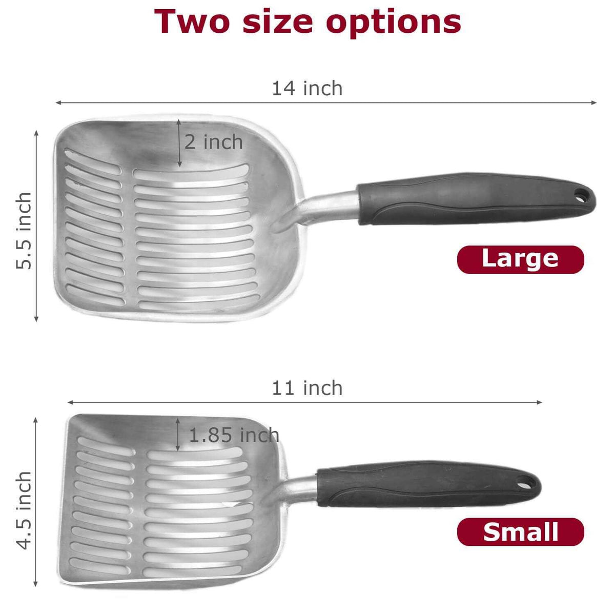 Aluminum Oversized Metal Cat Litter Scoop Y594
