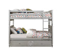 Blue Velvet Bunk Bed with Trundle G4984