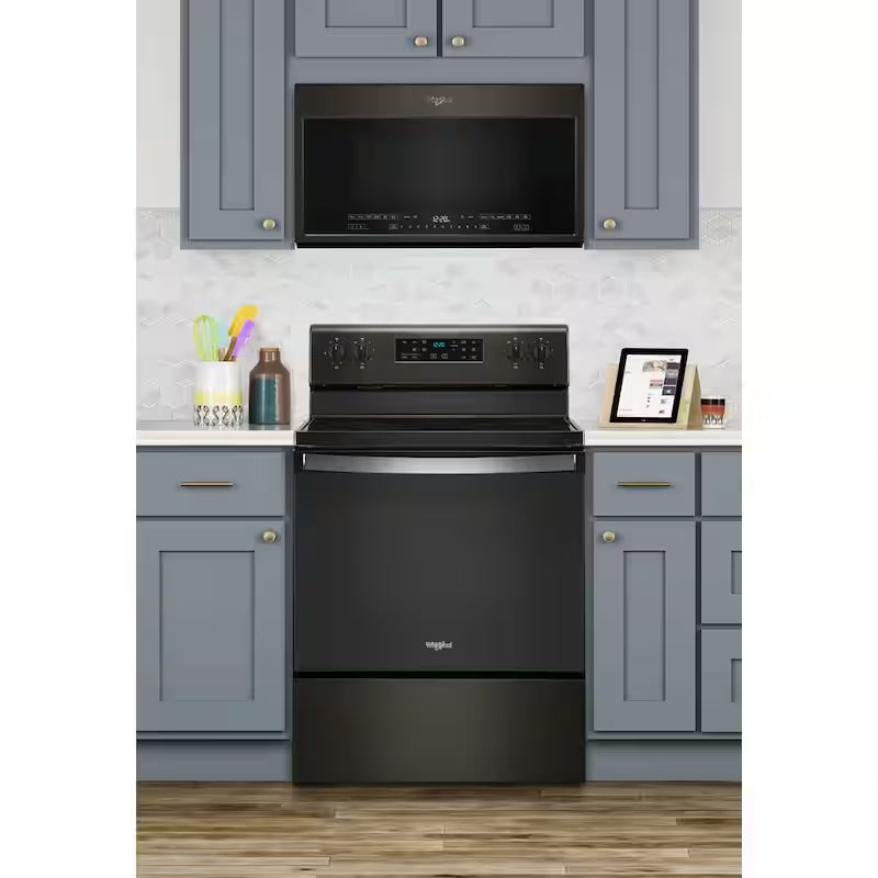 Black Stainless Electric Range with 5 Elements D99227